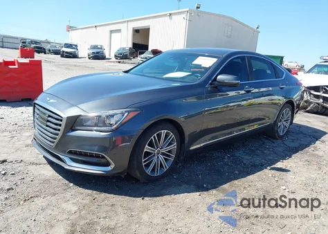2018 Genesis G80 3.8 из США, поврежденный, VIN KMHGN4JEXJU277200